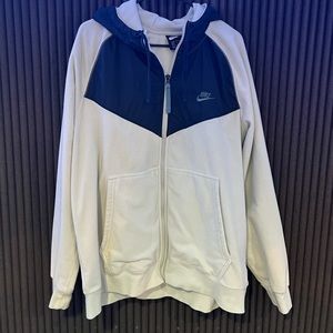 MEN'S NIKE SPORTSWEAR HYBRID FULL-ZIP FLEECE HOODIE